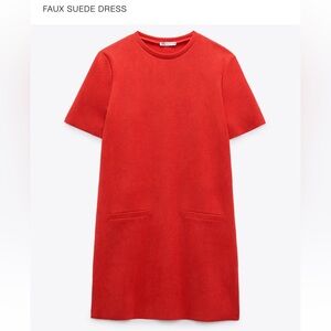 ZARA faux suede dress